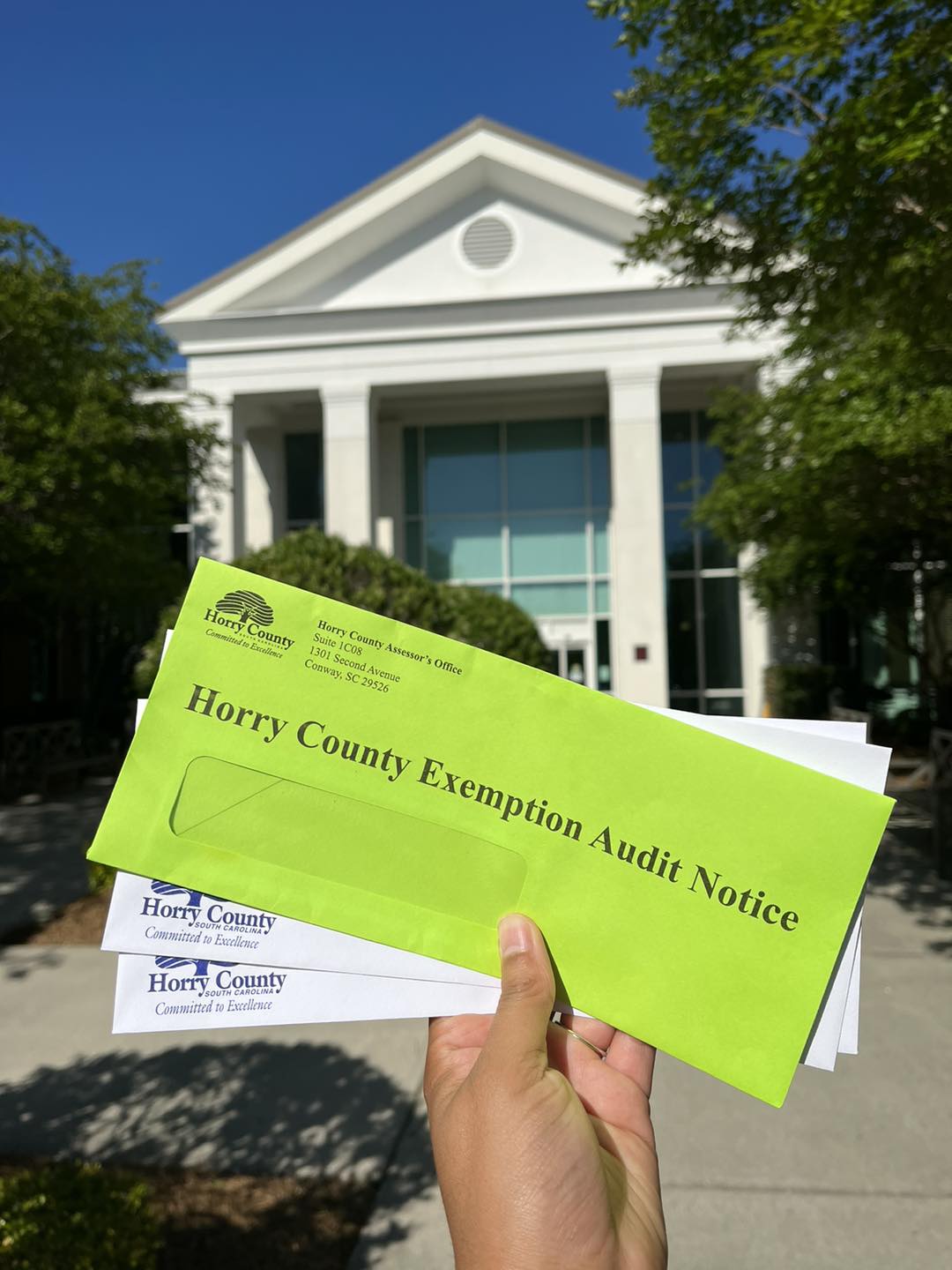 Check The Mail For Exemption Audit Notices Horry County SC Gov