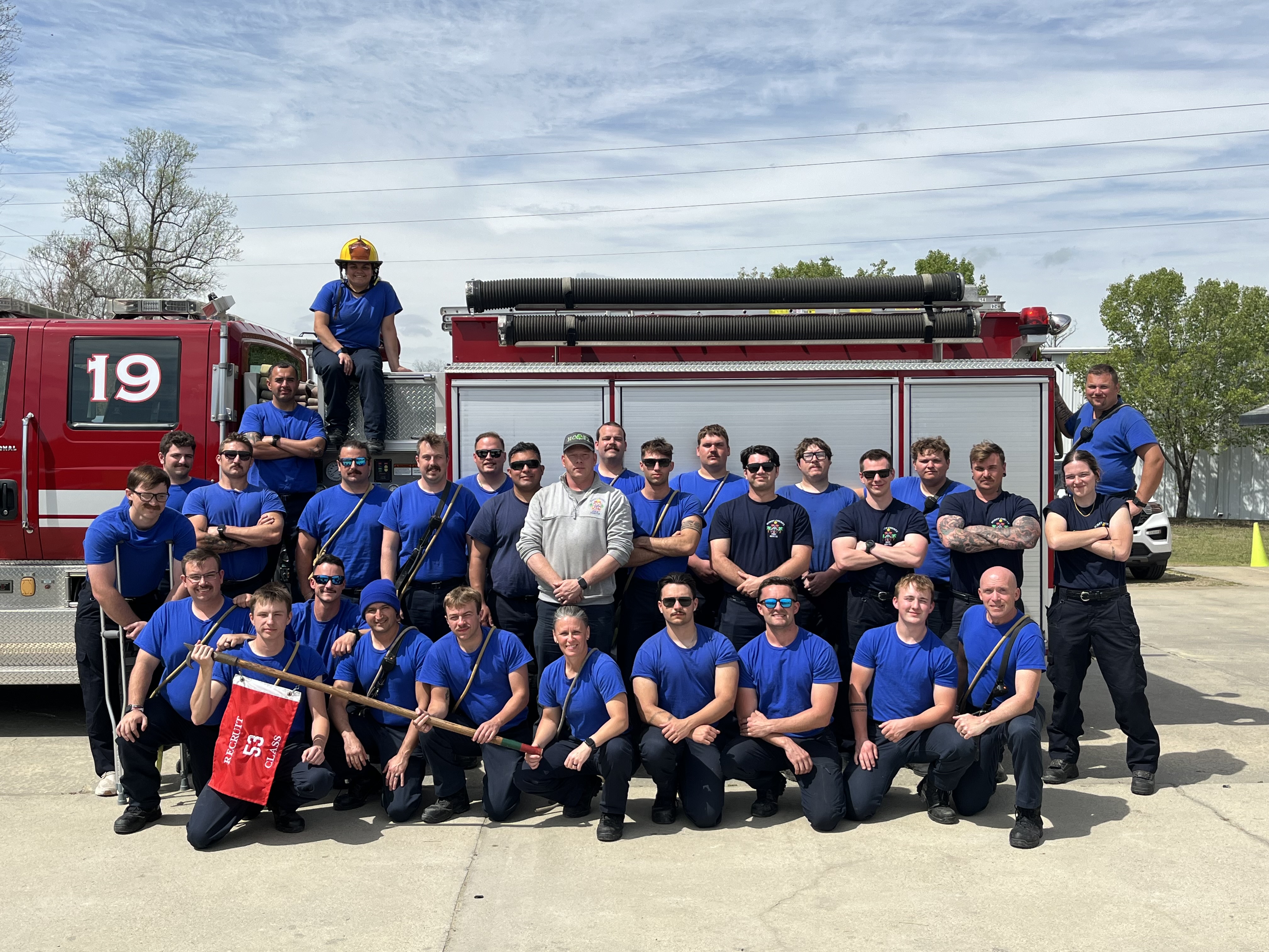 A portion of HCFR Recruit Class 53.