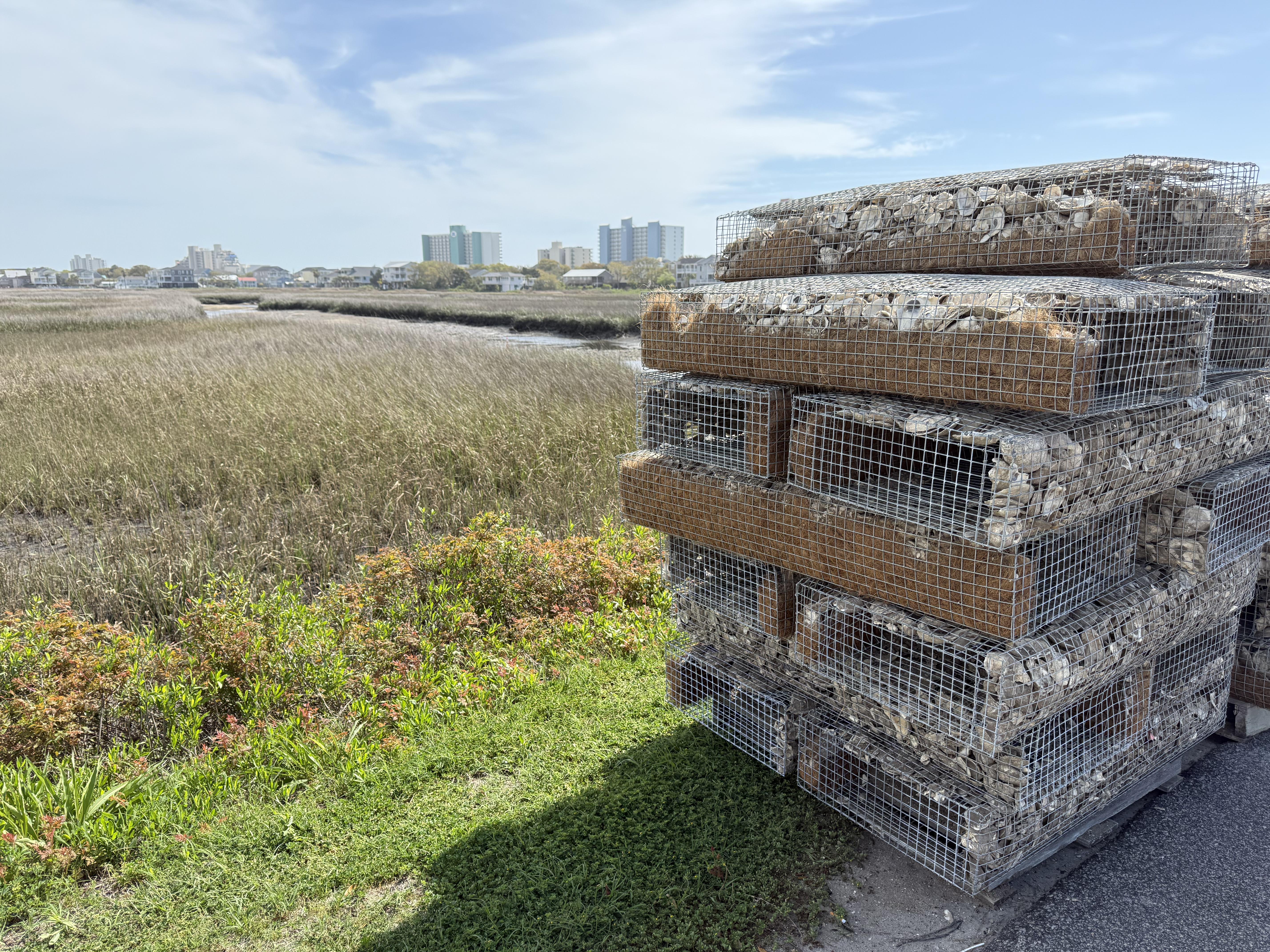 Baskets Beside Marsh