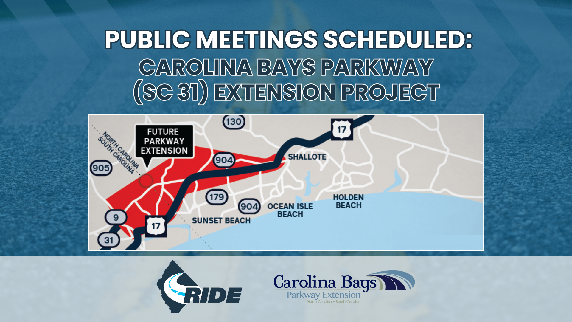 SCDOT & NCDOT to hold meetings on SC31 Extension Project