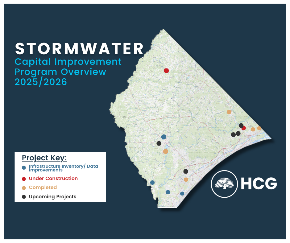 Map outlines completed CIP projects, ongoing projects & those planned for 2026