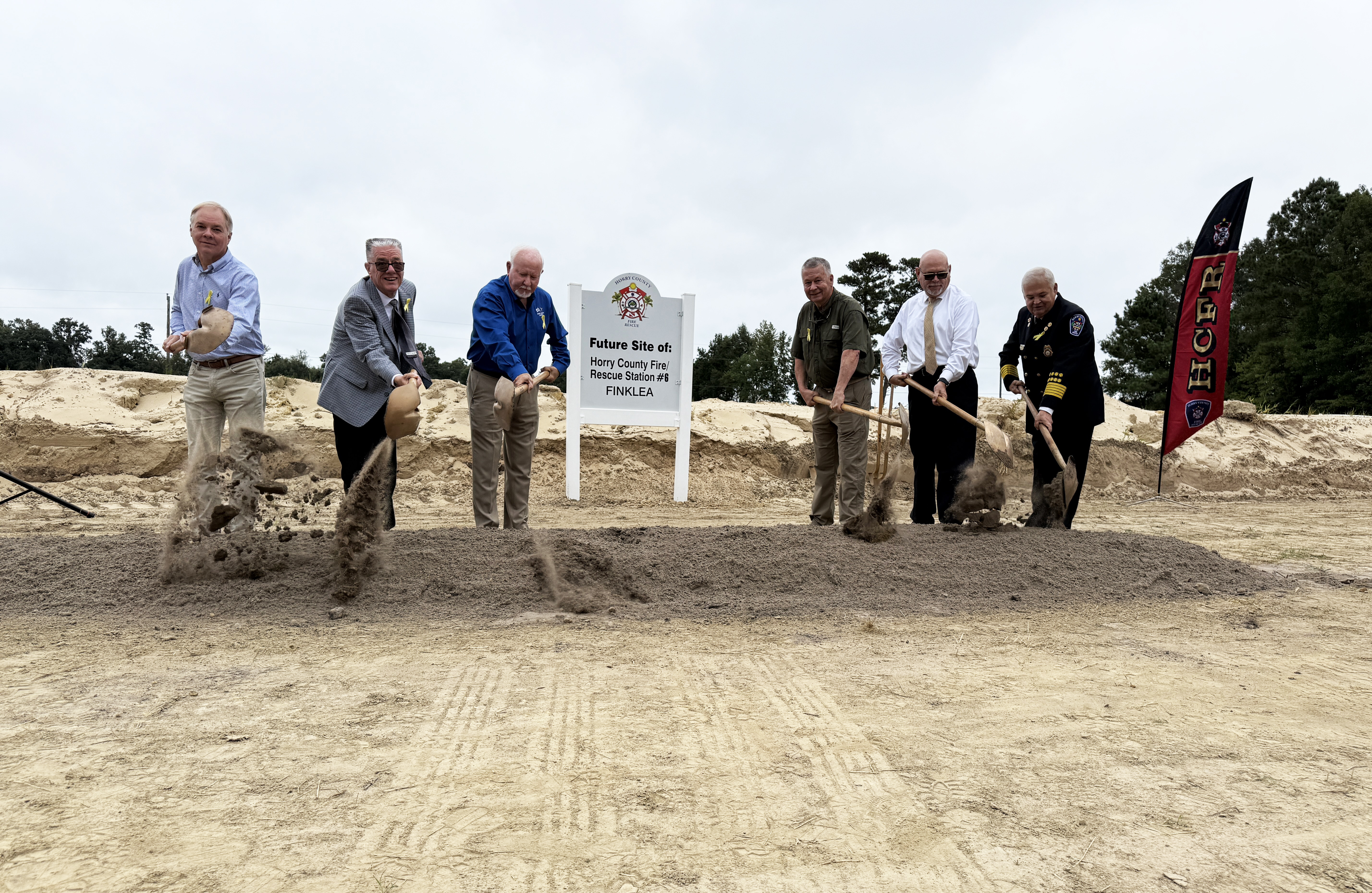 Horry County Fire Rescue groundbreaking ceremony for new Station 6 (Finklea), Sept. 10, 2025. #HCFR