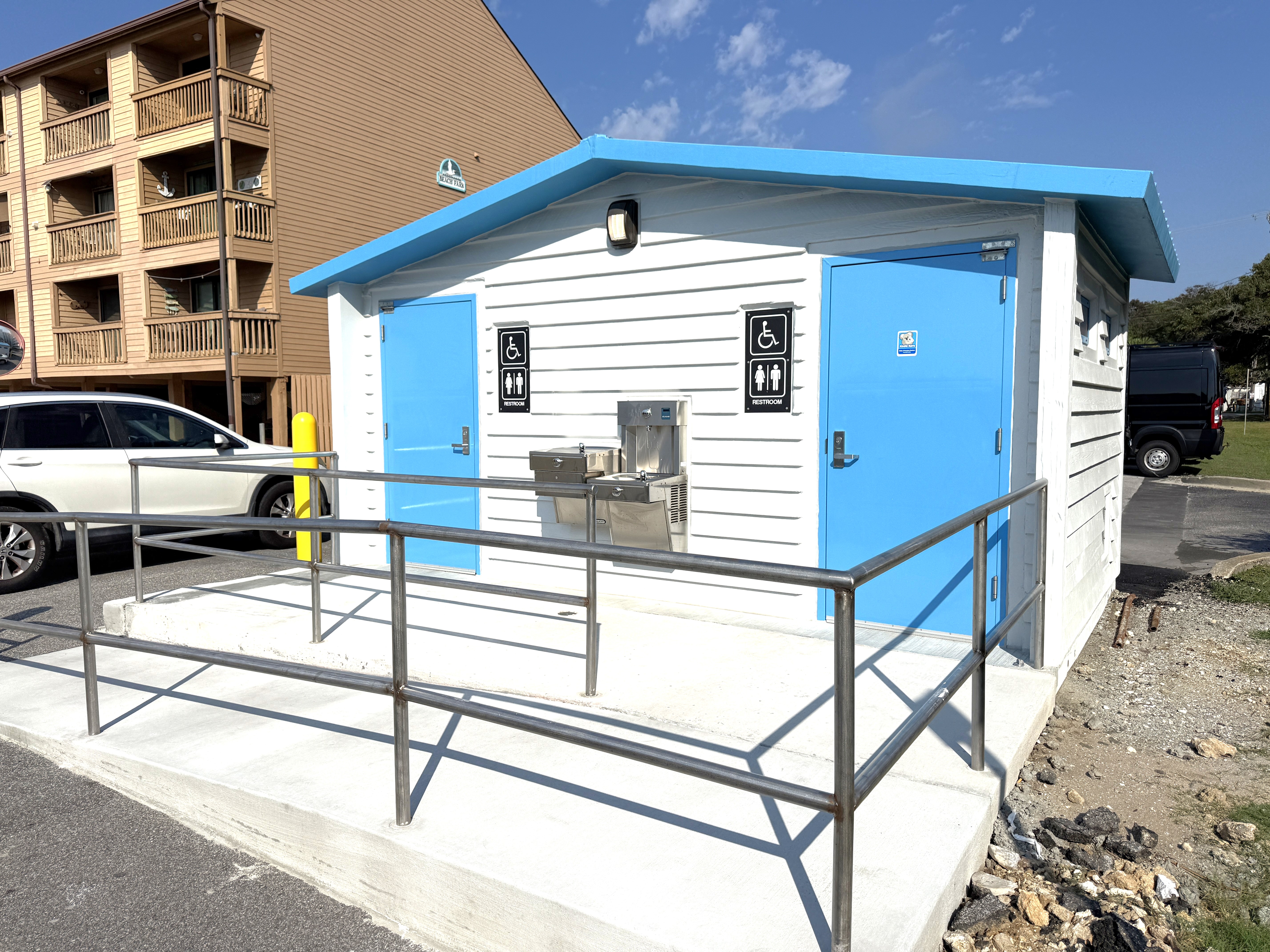 New permanent restroom added to Nash Street Beach Access in the Myrtle Beach area 
