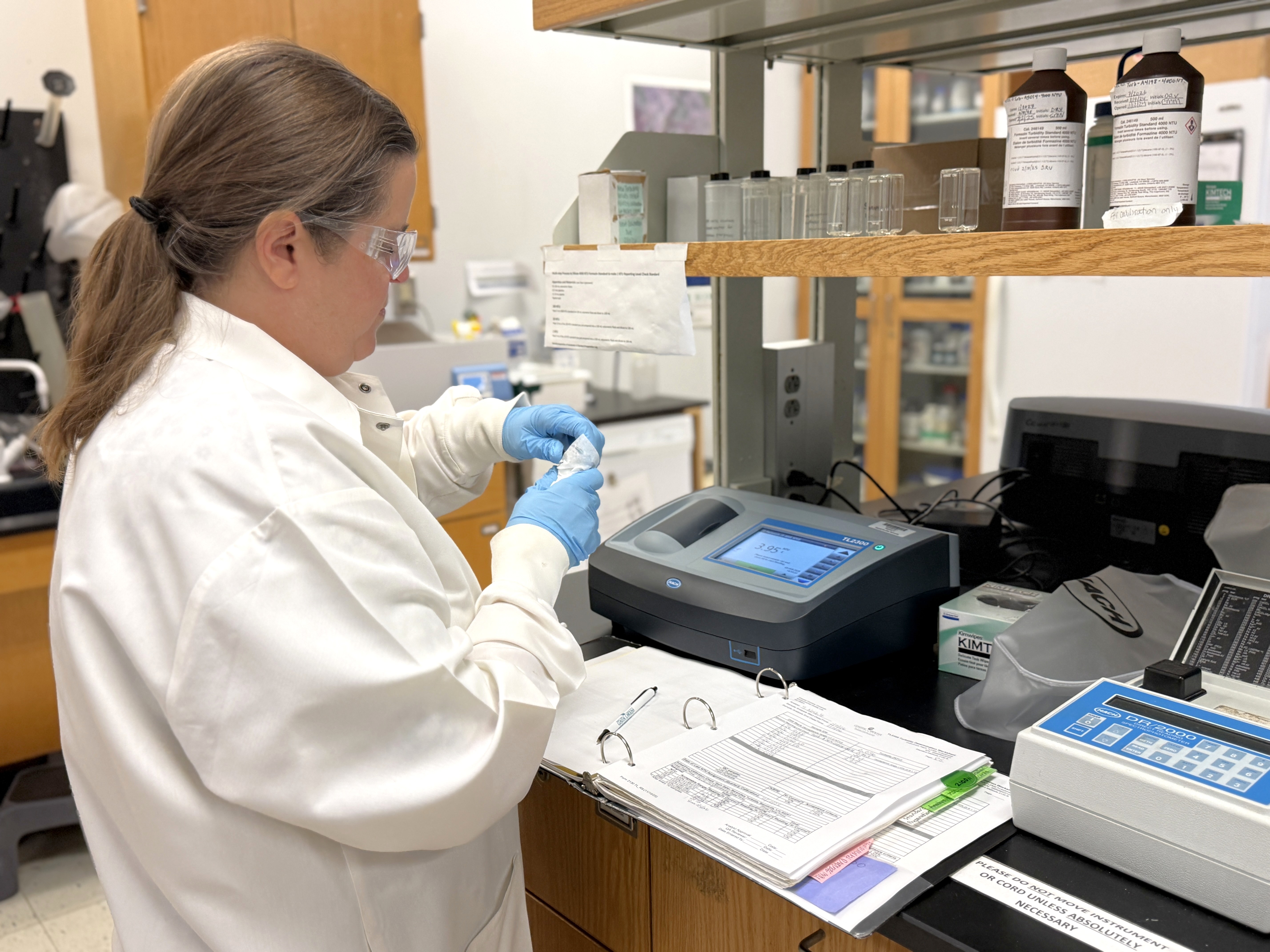 Samples undergo testing at CCU
