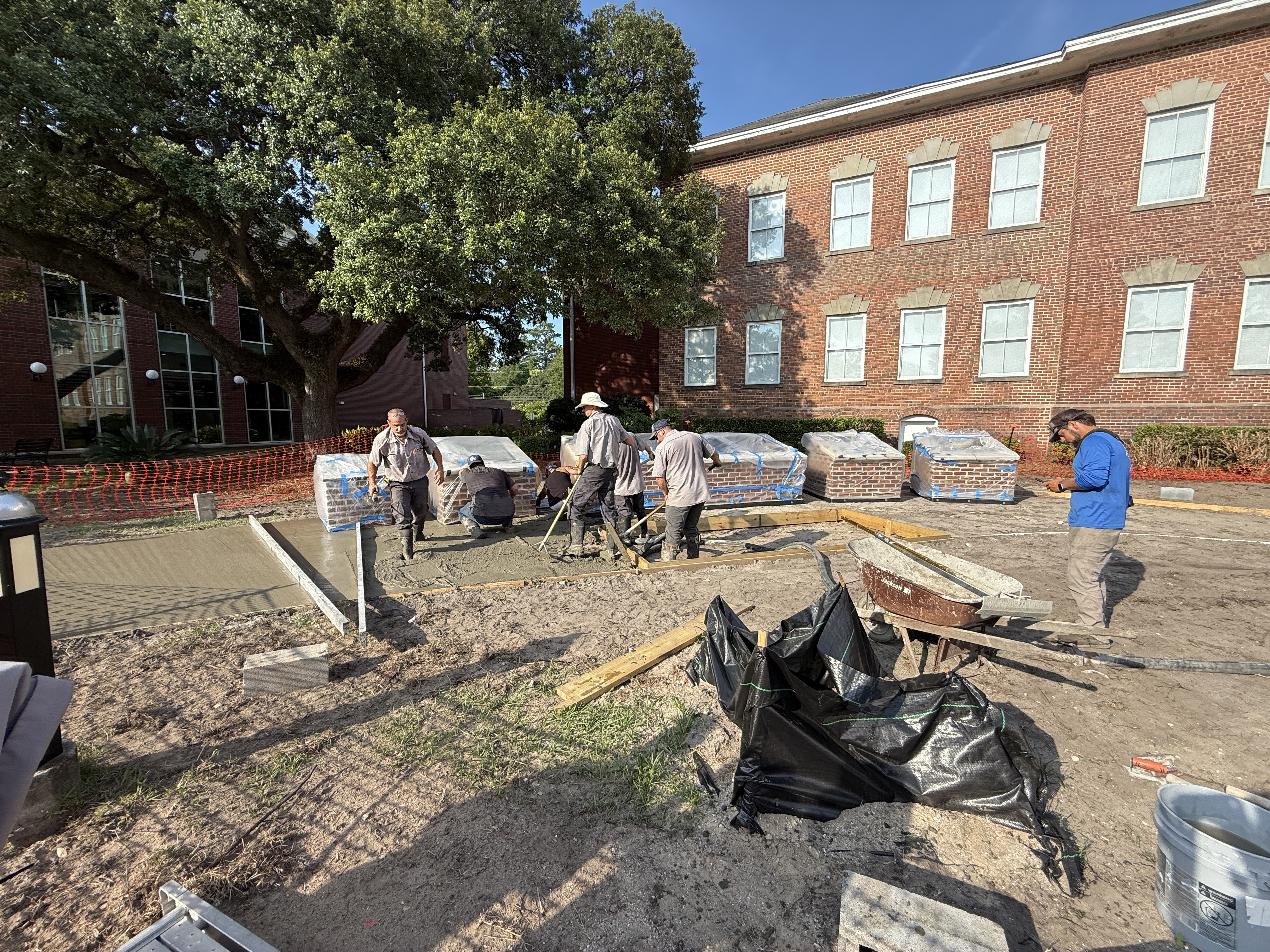 Horry County Building Maintenance works on Charters of Freedom