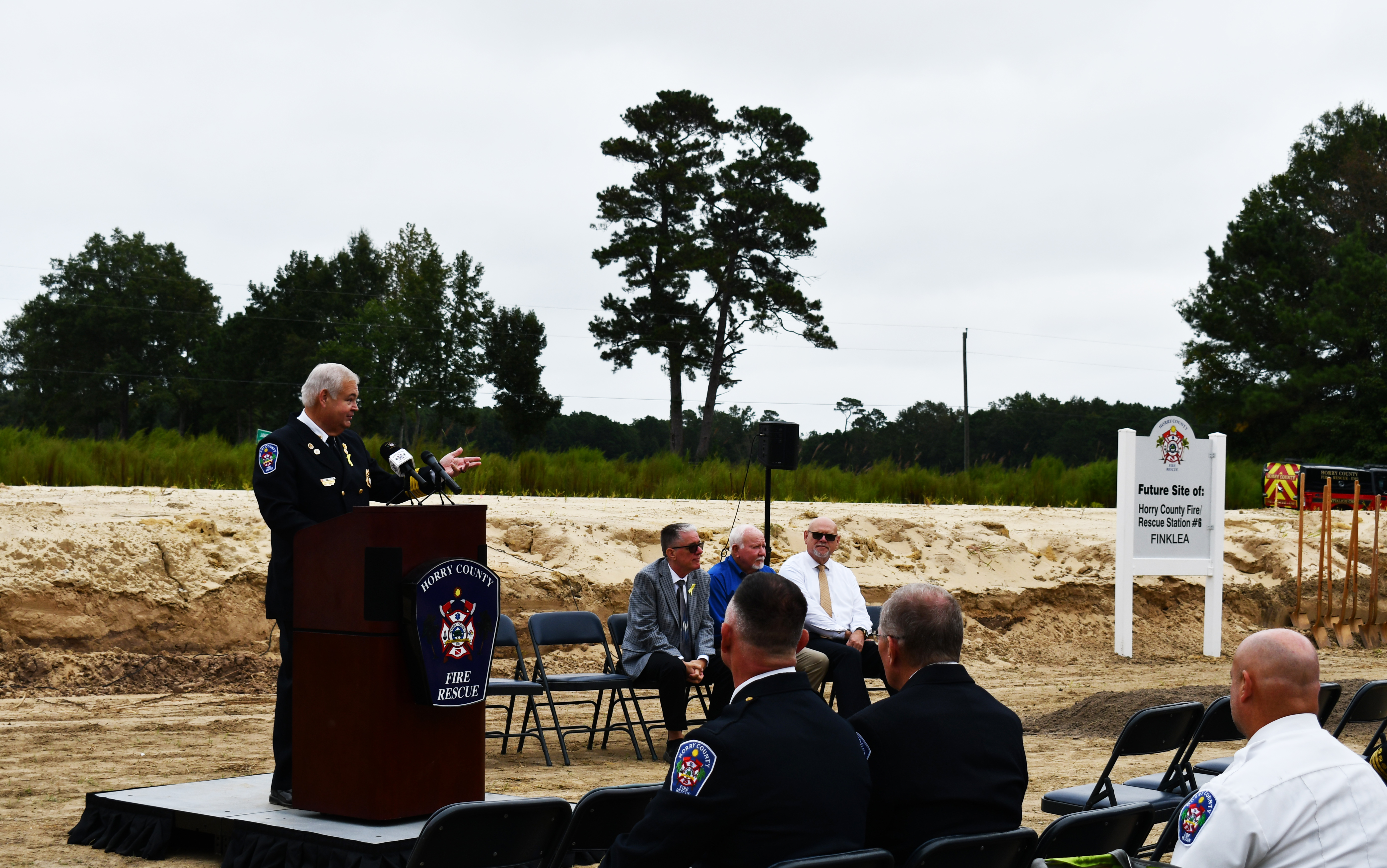 Horry County Fire Rescue groundbreaking ceremony for new Station 6 (Finklea), Sept. 10, 2025. #HCFR