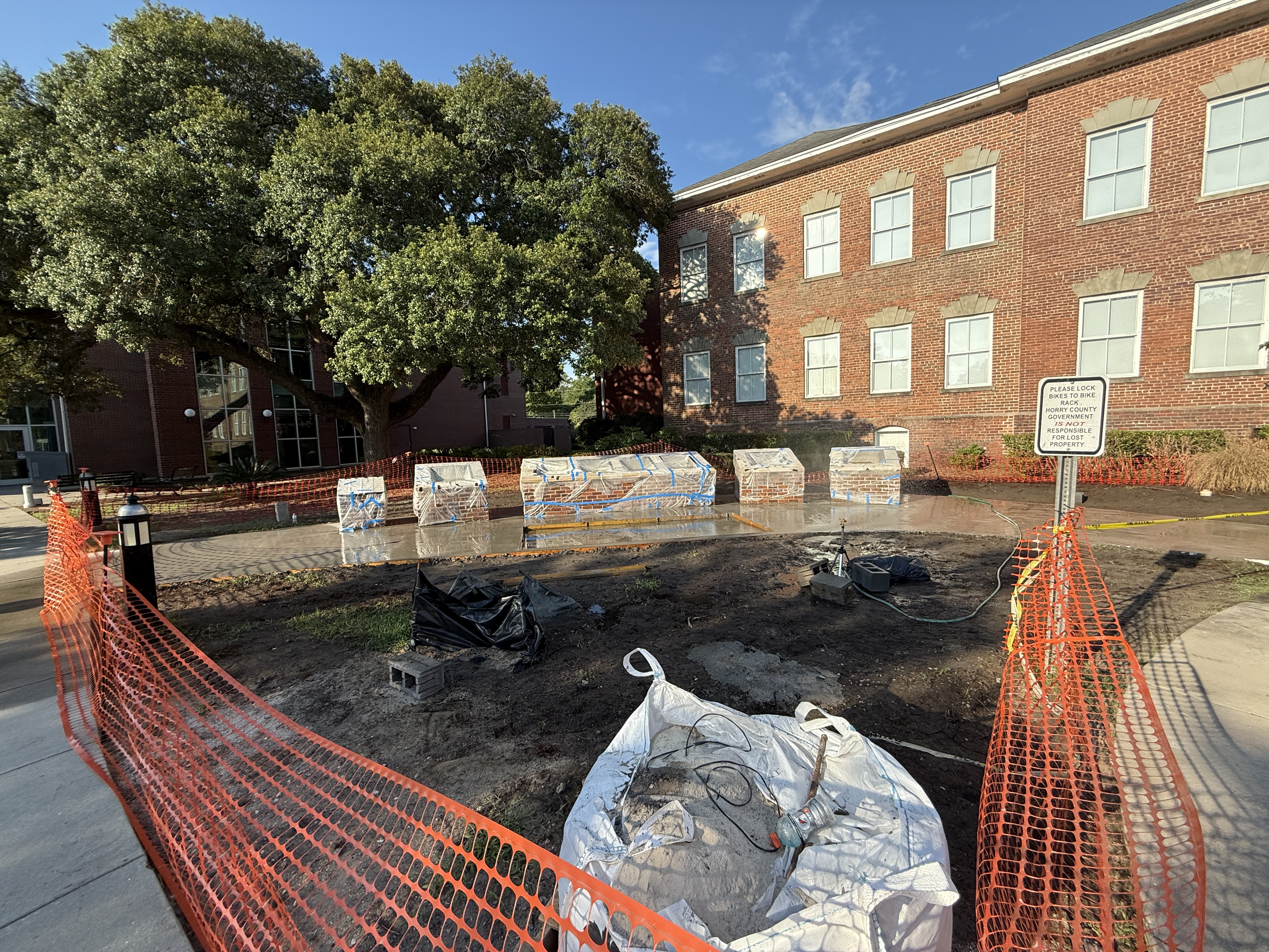 Charters of Freedom begins to take shape outside Horry County Museum
