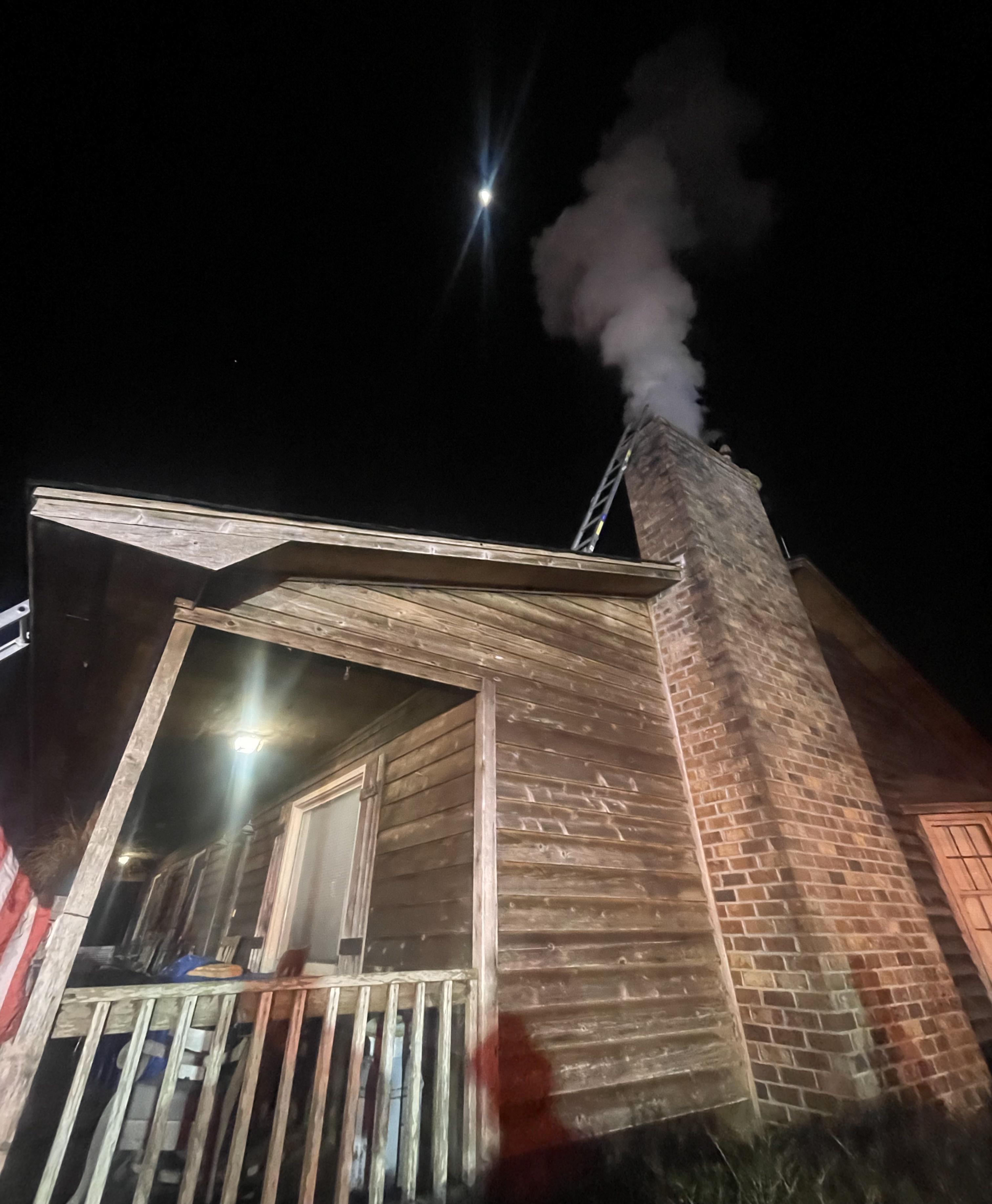 A chimney fire incident in Horry County.