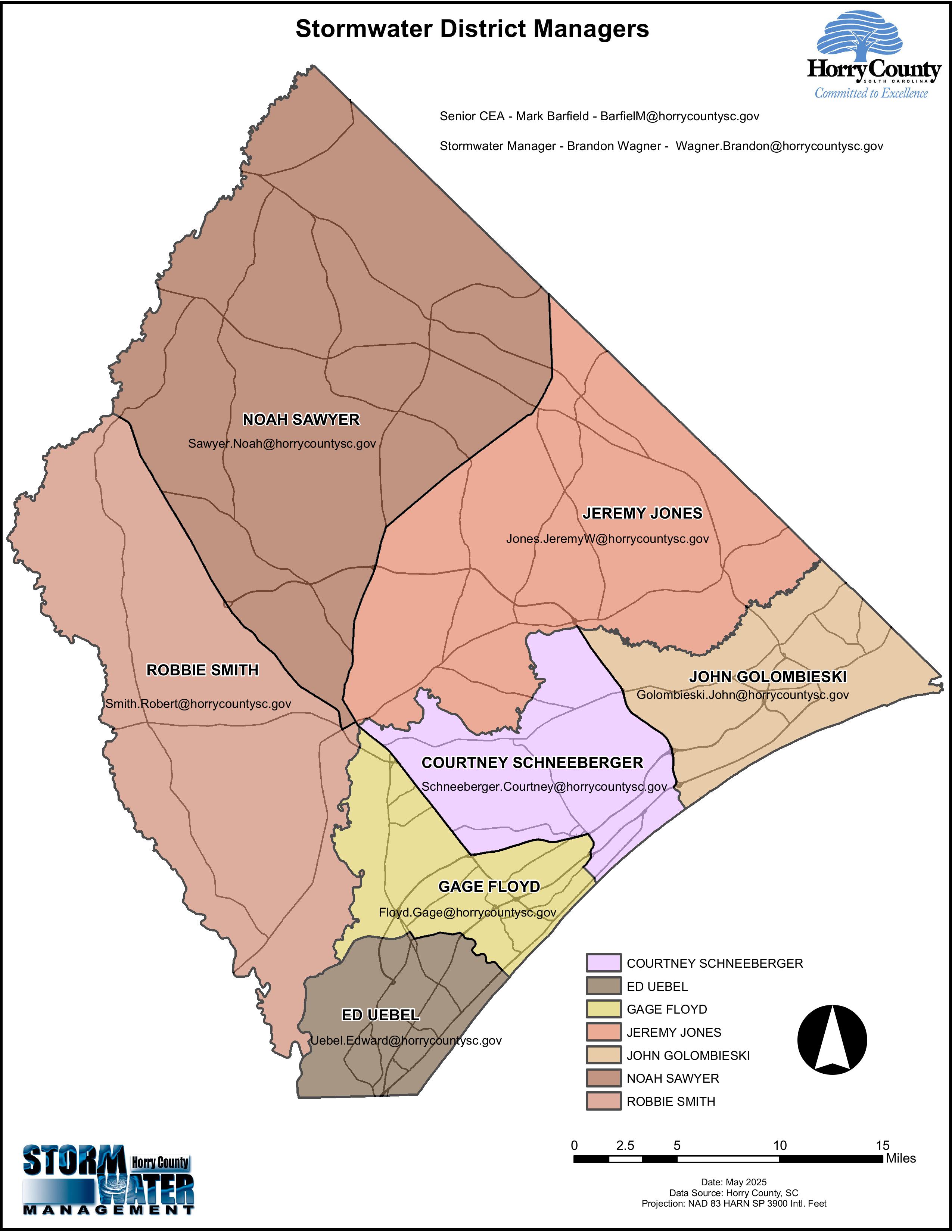 New Stormwater District Managers